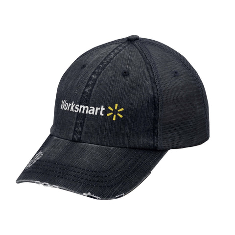 'WORKSMART' DISTRESSED CAP /W MESH BACK