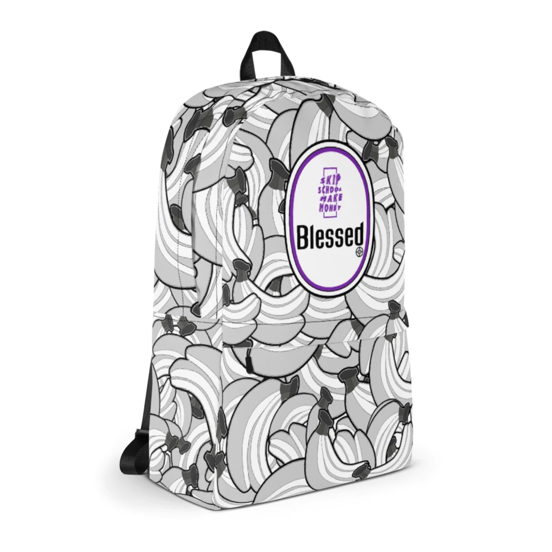 'BLESSED' BACKPACK - SkipSchoolMakeMoney